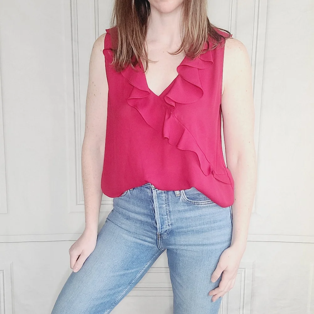 Zara Ruffle Tank Top - Picture 2 of 7